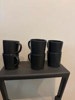 IKEA Dinera Mokken - 6 stuks - Donkergrijs, Gebruikt, Ophalen of Verzenden, Effen, Kop(pen) en/of Schotel(s)