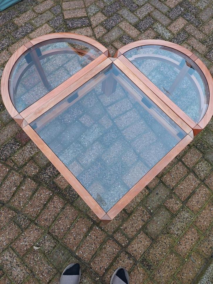 3 delig salontafelset, Huis en Inrichting, Tafels | Salontafels, Minder dan 50 cm, 50 tot 100 cm, Rond, Ophalen of Verzenden