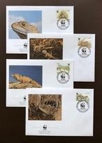 WWF WNF Nieuw-Zeeland 1991 FDC Hagedis, Postzegels en Munten, Postzegels | Eerstedagenveloppen, Onbeschreven, Ophalen of Verzenden