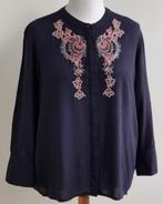 Yessica zwarte blouse met borduur mt. 40, Maat 38/40 (M), Ophalen of Verzenden, Zo goed als nieuw, Yessica