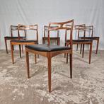 6 Johannes Andersen, Linneberg, Model 94 palissander stoelen, Huis en Inrichting, Stoelen, Ophalen, Gebruikt, Bruin, Hout