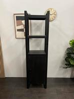 Zwarte boekenkast 200cm, Ophalen, Zo goed als nieuw