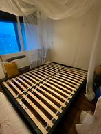 Stalen bedframe van Matt Sleeps 160x200, Huis en Inrichting, Slaapkamer | Bedden, Ophalen, Zwart, Tweepersoons, Zo goed als nieuw