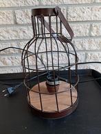 Industriële tafellamp lantaarn model, Ophalen of Verzenden, Zo goed als nieuw, Metaal, Minder dan 50 cm