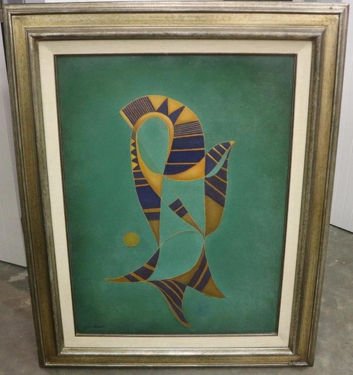 Gerard LAENEN, lyrische abstractie 1971, Antiek en Kunst, Kunst | Schilderijen | Abstract, Ophalen