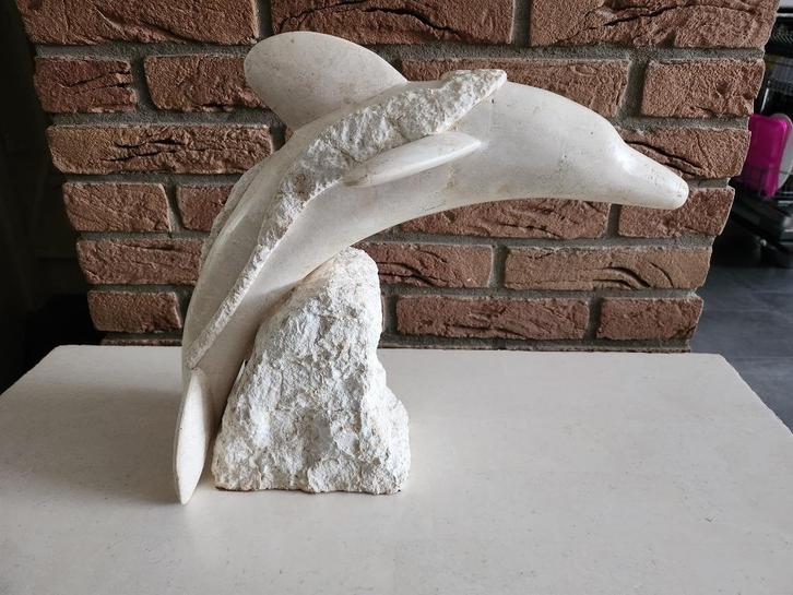 Manhattan Style Dolfijn Fossiel, Verzamelen, Beelden en Beeldjes, Zo goed als nieuw, Dier, Ophalen