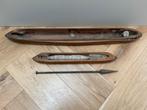 2 antieke schietspoelen voor weefgetouw, Antiek en Kunst, Ophalen of Verzenden