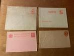 Nederlands Indie 4 oude onbeschreven briefkaarten enveloppe, Postzegels en Munten, Brieven en Enveloppen | Buitenland, Verzenden