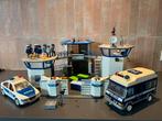 Playmobiel politiebureau politiebus politieauto, Ophalen of Verzenden, Gebruikt, Complete set