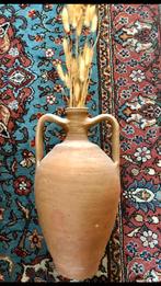 Oude Amphora Kruik Vaas Klei Hand vervaardigd, Antiek en Kunst, Ophalen