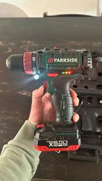 Parkside 16V Accuboormachine met Accu, Lader & Koffer, Doe-het-zelf en Verbouw, Gebruikt, Variabele snelheid, Ophalen of Verzenden
