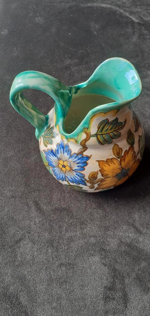 Gouda Holland Risa Waterkan - Handbeschilderd, Antiek en Kunst, Antiek | Keramiek en Aardewerk, Ophalen of Verzenden