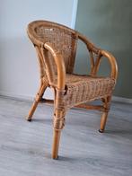Vintage kinder Rotan Stoel, Huis en Inrichting, Stoelen, Ophalen, Bruin, Vintage, Riet of Rotan