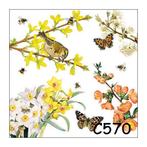 Servetten decoupage/bullet journal * vogels C570, Hobby en Vrije tijd, Knutselen, Verzenden, Nieuw, Materiaal