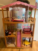 Groot Barbiehuis met Inventaris - Goede Staat!, Ophalen, Gebruikt, Poppenhuis