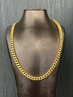 14 karaat gouden cuban ketting schakel dik model, Sieraden, Tassen en Uiterlijk, Kettingen, Ophalen of Verzenden, Zo goed als nieuw