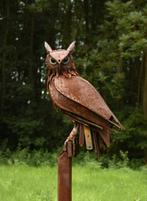 Uil 147 cm hoog, Tuin en Terras, Tuinbeelden, Ophalen of Verzenden, Nieuw, Metaal, Dierenbeeld