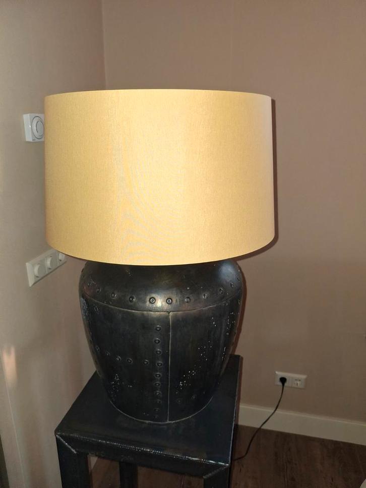 Gele/Okergeel Lampenkap - nieuw, Huis en Inrichting, Lampen | Lampenkappen, Nieuw, 25 tot 50 cm, Rond, Overige kleuren, Ophalen