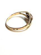 14k gouden ring met zirkonia, 18 tot 19, -, -, Ophalen of Verzenden