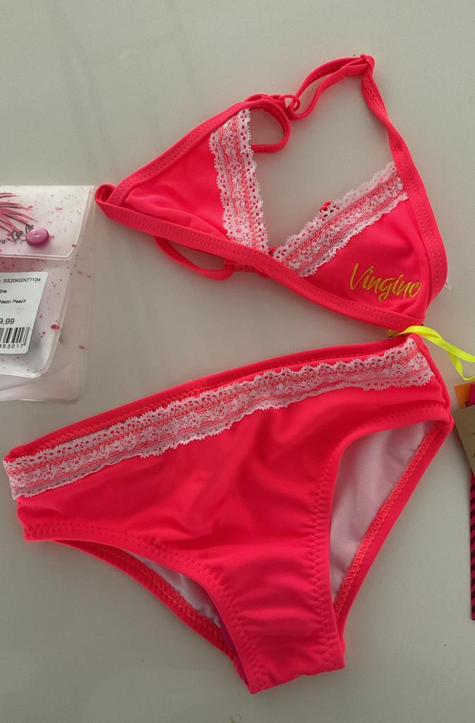 Vingino Bikini Zelina Neon Peach Maat 92 Nieuw, Bikiniset, Meisje, Nieuw, Ophalen of Verzenden