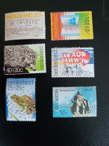 Nederlandse Postzegels - Collectie van 6 postfrisse Zegels beschikbaar voor biedingen