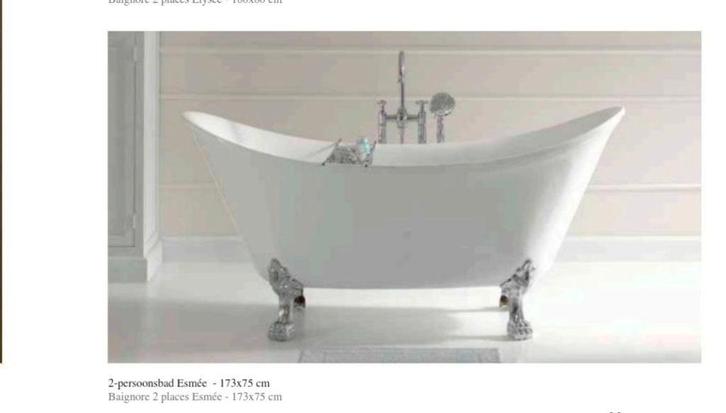 Vrijstaand tweepersoons-bad, Huis en Inrichting, Badkamer | Badkamermeubels, Nieuw, Overige typen, Minder dan 100 cm, 150 tot 200 cm