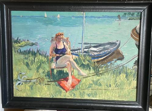 !! SNEEKER MEER !!! GRONINGER PLOEG !!!  BEN WALRECHT !!!, Antiek en Kunst, Kunst | Schilderijen | Klassiek, Ophalen of Verzenden