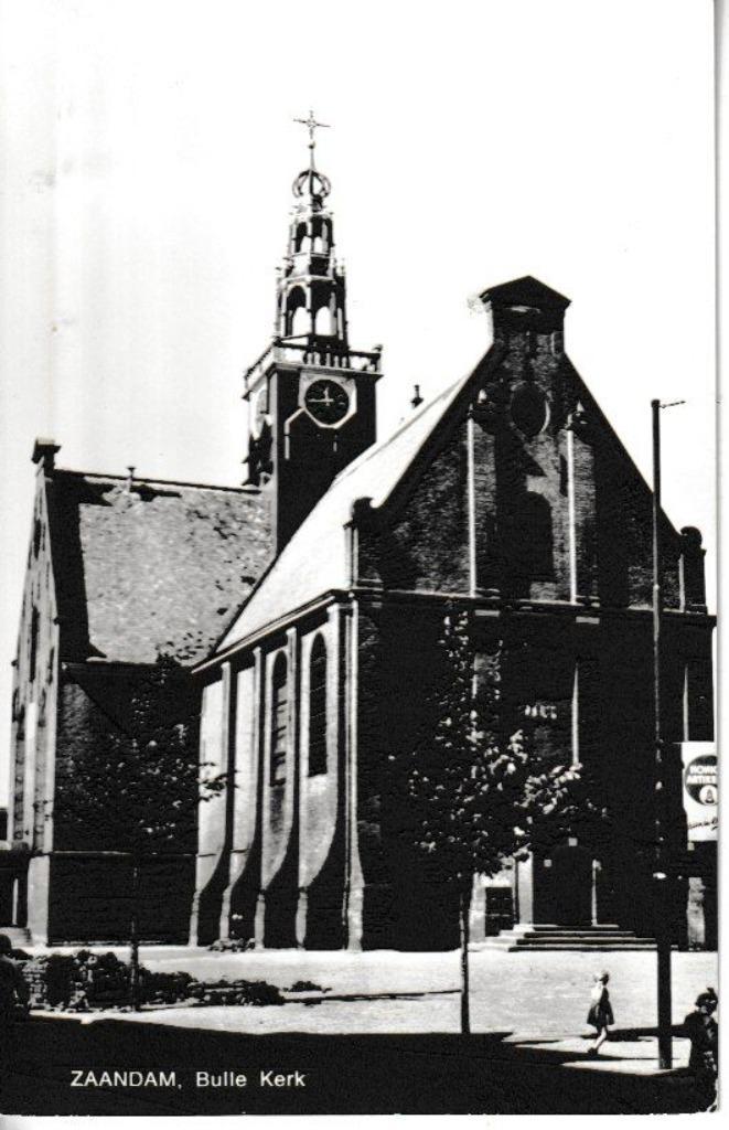 ZAANDAM - BULLEKERK, Verzamelen, Ansichtkaarten | Nederland, Ongelopen, Noord-Holland, Ophalen of Verzenden