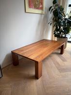 Massief notenhouten salontafel – i.d.s.v. Arco Essenza, Huis en Inrichting, Ophalen, Gebruikt, 100 tot 150 cm, 50 tot 100 cm