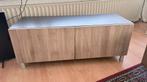 Ikea TV meubel houtlook met opbergruimte, Huis en Inrichting, Kasten | Televisiemeubels, Ophalen, Gebruikt, 100 tot 150 cm, Minder dan 100 cm