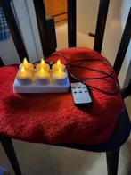 Oplaadbare Kaarsen met Afstandsbediening, Huis en Inrichting, Kunststof, Nieuw, Ophalen of Verzenden, Crème