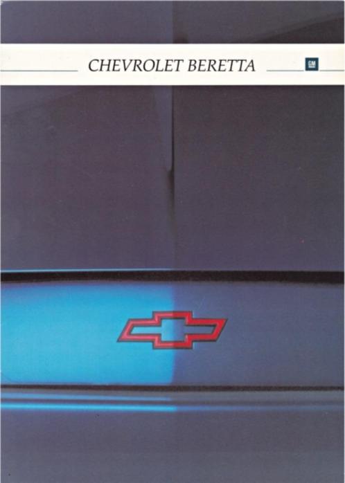 Brochure Chevrolet Beretta 1992 NEDERLAND, Boeken, Auto's | Folders en Tijdschriften, Zo goed als nieuw, Chevrolet, Ophalen of Verzenden