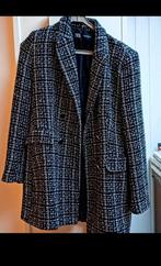 Zgan lange Blazer jas zwart wit Zara maat 38, Maat 38/40 (M), Ophalen of Verzenden, Zo goed als nieuw, Zara
