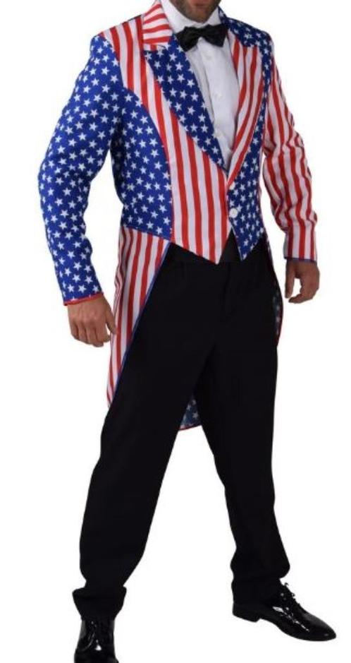 Leuk rood/wit/blauw USA/AMERIKA/AMERICAN slipjas, Kleding | Heren, Carnavalskleding en Feestkleding, Gedragen, Kleding, Carnaval