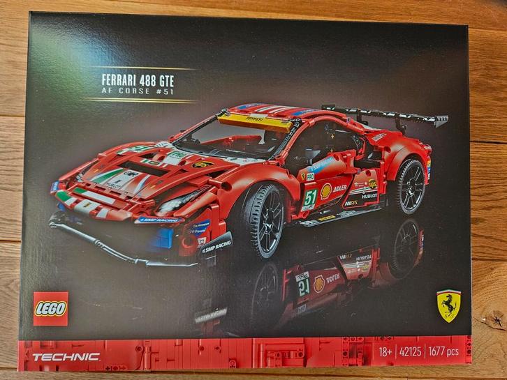 Lego Technic 42125 Ferrari 488 GTE #51, Kinderen en Baby's, Speelgoed | Duplo en Lego, Nieuw, Lego, Complete set, Ophalen of Verzenden