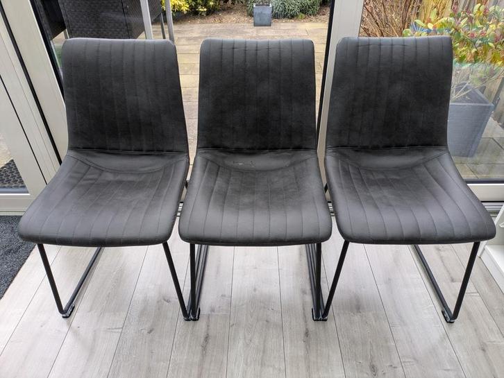 6 eetkamerstoelen Feelings Lex met beschadigde bekleding, Huis en Inrichting, Stoelen, Gebruikt, Leer, Ophalen