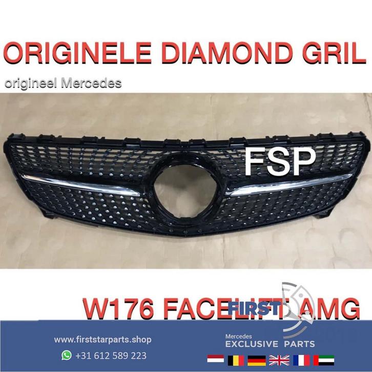 W176 FACELIFT Diamond Gril Mercedes A Klasse 2016-2019 ORIGI, Auto-onderdelen, Overige Auto-onderdelen, Mercedes-Benz, Gebruikt