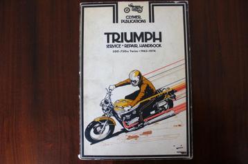 Triumph 500cc - 750cc twins 1963 - 1974 handboek manual beschikbaar voor biedingen