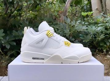 Air Jordan 4 Sail & Metallic Gold | Maat 36 T/M 47 | Nieuw 