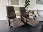 Nette set van 2 Prominent Relaxfauteuils Elektrisch Stof, Huis en Inrichting, Fauteuils, Minder dan 50 cm, 75 tot 100 cm, Ophalen of Verzenden