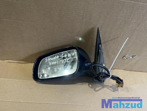 SKODA FABIA 1 Blauw links 9460 spiegel buitenspiegel elektri, Auto-onderdelen, Spiegels, Skoda, Gebruikt, Ophalen of Verzenden