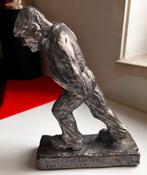 Brons beeldje Schepentrekker Sas van Gent 1354 gr Hoog 16 cm, Ophalen of Verzenden, Nieuw, Motorboot of Zeilboot, Schaalmodel