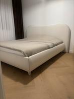 Tweepersoonsbed teddy stof 180x200 incl. lattenbodem, Ophalen, Tweepersoons, Zo goed als nieuw, 180 cm