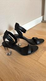 Schoenen sandaaltjes met hak maat 37 nieuw, Kleding | Dames, Ophalen of Verzenden, Zo goed als nieuw, Zwart, Sandalen of Muiltjes