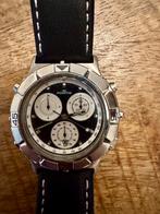 Fortis chrono alarm heren horloge 39 mm, Ophalen, Zo goed als nieuw, Zwart, Jongen of Meisje