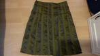 The Barn, groene rok met banen, maat 38, Maat 38/40 (M), Ophalen of Verzenden, Zo goed als nieuw, Onder de knie