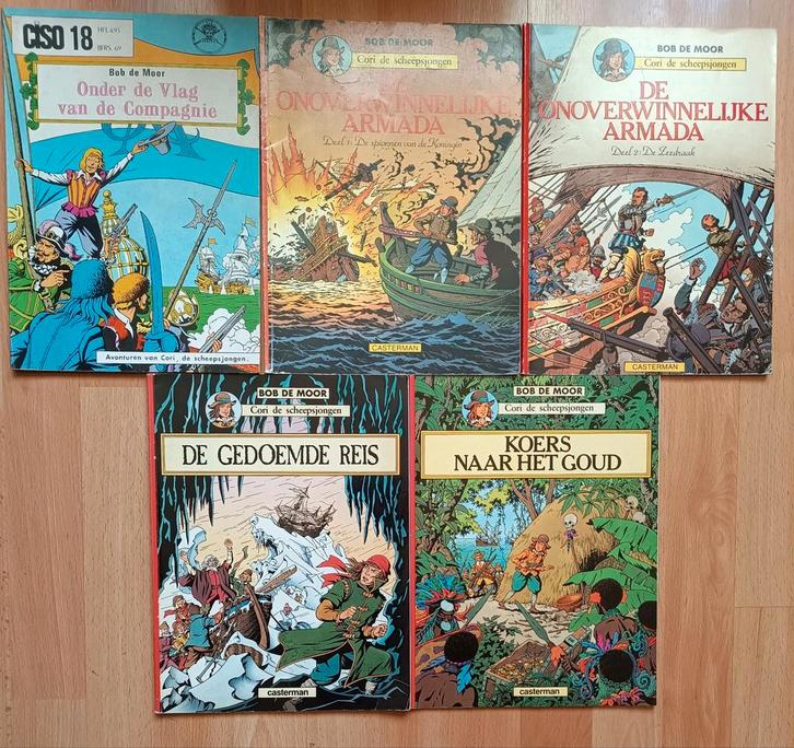 Cori de Scheepsjongen - Bob de Moor - 5 delen, Boeken, Stripboeken, Gelezen, Meerdere stripboeken, Ophalen of Verzenden