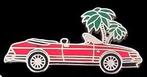 Saab Cabrio pin- rood emaille, Verzamelen, Verzenden, Nieuw, Transport, Speldje of Pin