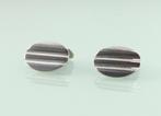 Vintage zilveren manchetknopen, ca. 1950, Antiek en Kunst, Antiek | Goud en Zilver, Ophalen of Verzenden, Zilver