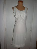 vintage onderjurk maat 40, Kleding | Dames, Ondergoed en Lingerie, Verzenden, Wit, Overige typen